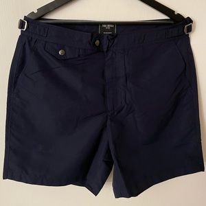 Todd Snyder 7" RIVIERA SWIM SHORT, Classic Navy, Size 34